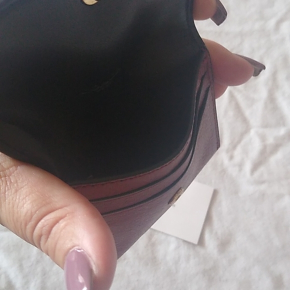 Coach F22955 Glitter Heart Card Pouch Case - Picture 6 of 9